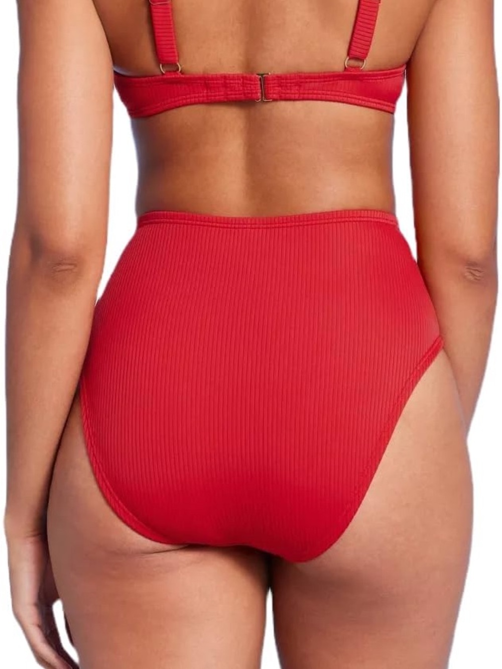 Highwaist Bikini Red Bottoms M - Picture 2 of 3